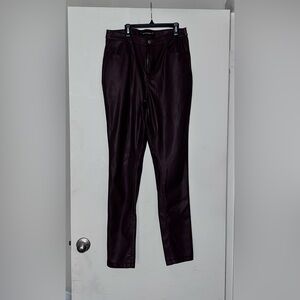 PrettyLittleThing Dark Purple Straight Leg Pants